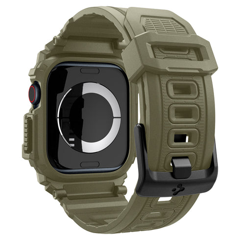 Spigen Apple Watch 11/10 Series Case+Band – Rugged Armor Pro
